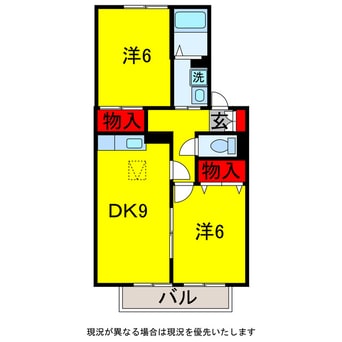 間取図 内房線/五井駅 徒歩23分 1階 築25年