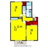 内房線/八幡宿駅 徒歩12分 1階 築25年 2LDKの間取り