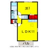 内房線/五井駅 徒歩18分 1階 築21年 1LDKの間取り