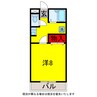 スカイピュア光 1Kの間取り