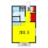 内房線/五井駅 徒歩26分 2階 築30年 1Rの間取り