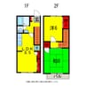 グリーンハイツ 2LDKの間取り