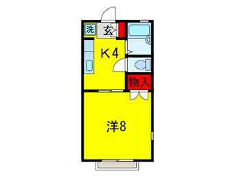 間取図 内房線/五井駅 バス5分君塚郵便局前下車:停歩4分 1階 築31年