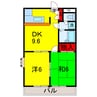 内房線/五井駅 徒歩12分 2階 築28年 2DKの間取り