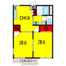 内房線/姉ケ崎駅 徒歩15分 2階 築27年 2DKの間取り