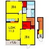 内房線/八幡宿駅 徒歩13分 2階 築19年 2LDKの間取り