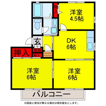 間取図 ベルデＣ･D