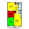 京成千葉線・千原線/ちはら台駅 徒歩2分 1階 築26年 2LDKの間取り