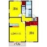 内房線/姉ケ崎駅 徒歩13分 2階 築16年 2LDKの間取り