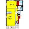 若宮ハイツ 1LDKの間取り
