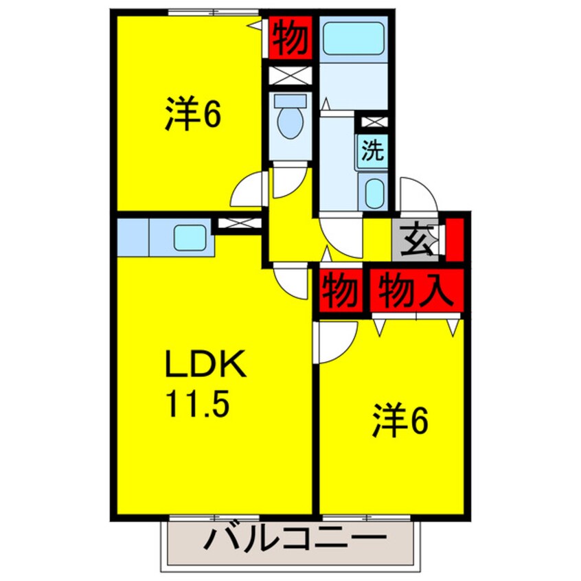 間取図 内房線/姉ケ崎駅 徒歩14分 1階 築16年