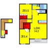 内房線/五井駅 バス:10分:停歩7分 2階 築12年 2LDKの間取り