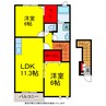 ガーディアン 2LDKの間取り
