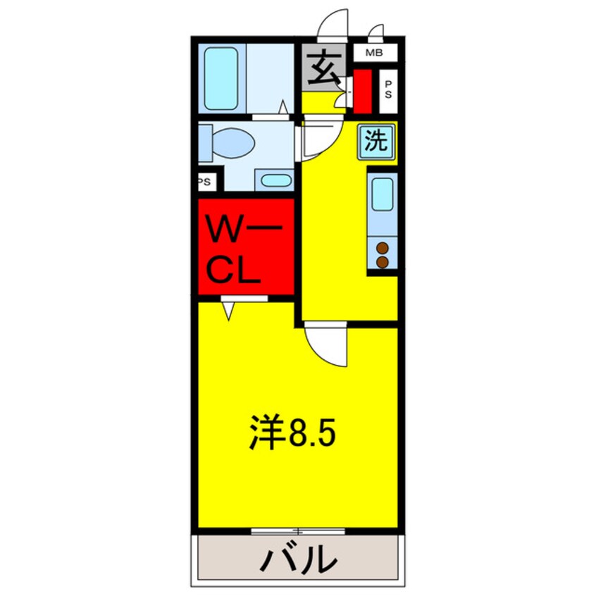 間取図 内房線/八幡宿駅 徒歩3分 2階 築15年