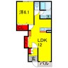 内房線/五井駅 徒歩15分 1階 築12年 1LDKの間取り