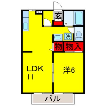 間取図 内房線/八幡宿駅 徒歩18分 2階 築27年