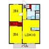 内房線/五井駅 バス:4分:停歩5分 1階 築29年 2LDKの間取り