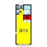 ガリレオ 1Rの間取り