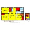 内房線/八幡宿駅 徒歩23分 2階 築13年 3LDKの間取り
