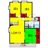 内房線/五井駅 バス:6分:停歩3分 2階 築29年 3LDKの間取り