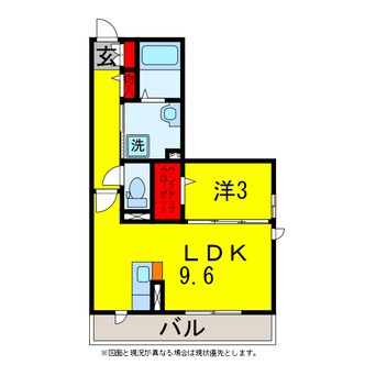 間取図 内房線/五井駅 徒歩18分 1階 築13年
