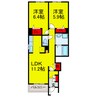 内房線/五井駅 バス:9分:停歩4分 1階 築11年 2LDKの間取り