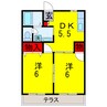 内房線/五井駅 バス:17分:停歩3分 1階 築31年 2DKの間取り
