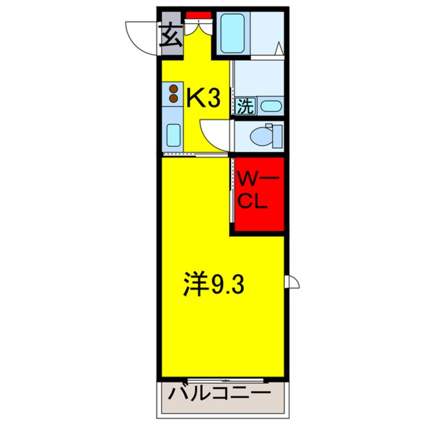 間取図 内房線/五井駅 徒歩10分 3階 築10年
