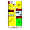 内房線/八幡宿駅 徒歩18分 3階 築26年 3LDKの間取り