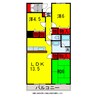 内房線/八幡宿駅 徒歩18分 3階 築26年 3LDKの間取り