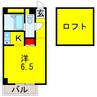 内房線/五井駅 バス:10分:停歩2分 2階 築27年 1Kの間取り