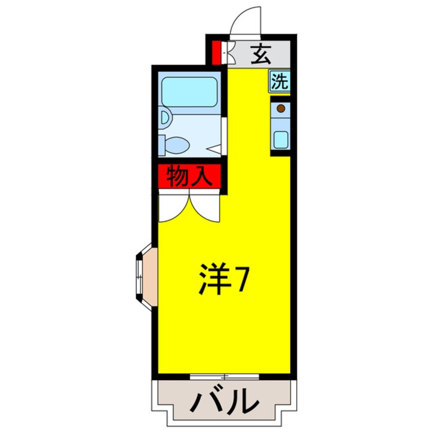 間取図 内房線/五井駅 徒歩5分 1階 築32年