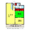パークサイドⅡ 2LDKの間取り