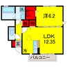 内房線/五井駅 徒歩9分 1階 築9年 1LDKの間取り