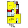小湊鉄道/上総牛久駅 徒歩7分 1階 築10年 1LDKの間取り