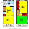 内房線/五井駅 徒歩25分 1-2階 築41年 3DKの間取り