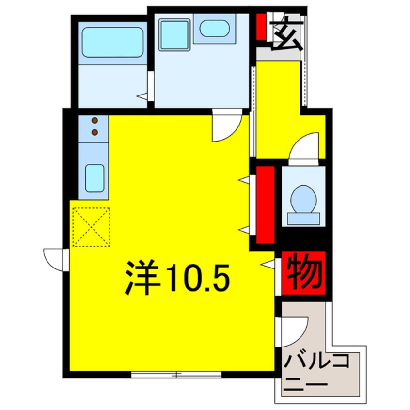間取図 内房線/姉ケ崎駅 徒歩22分 2階 築10年
