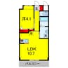 京成千葉線・千原線/ちはら台駅 徒歩8分 3階 築9年 1LDKの間取り