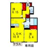 内房線/五井駅 徒歩11分 1階 築9年 2LDKの間取り