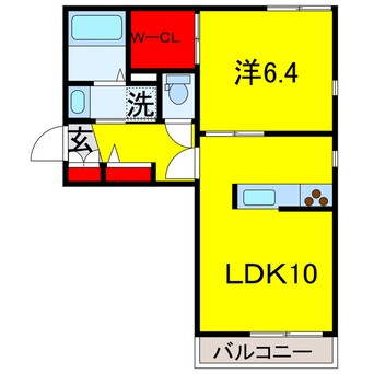 間取図 内房線/八幡宿駅 徒歩14分 1階 築8年