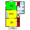内房線/八幡宿駅 車移動 1階 築28年 2DKの間取り