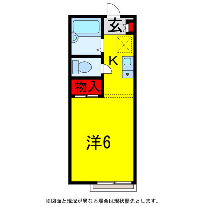 間取図 内房線/五井駅 徒歩20分 1階 築28年