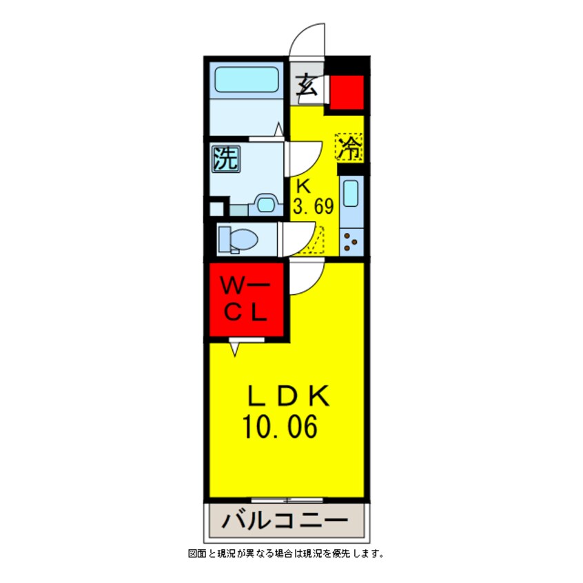 間取図 内房線/五井駅 徒歩1分 1階 築7年