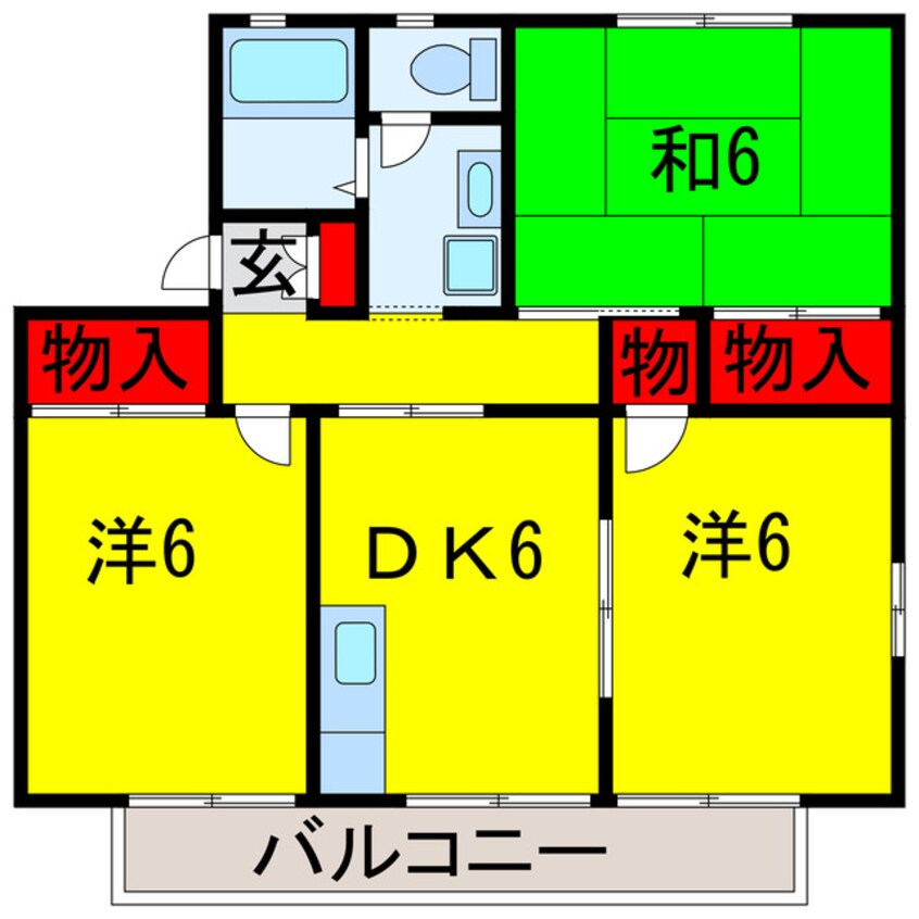 間取図 内房線/八幡宿駅 徒歩18分 1階 築30年