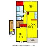 セイガーデンⅢ 2LDKの間取り
