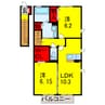 内房線/五井駅 バス:16分:停歩4分 2階 築7年 2LDKの間取り