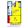 内房線/浜野駅 徒歩15分 2階 築7年 1LDKの間取り
