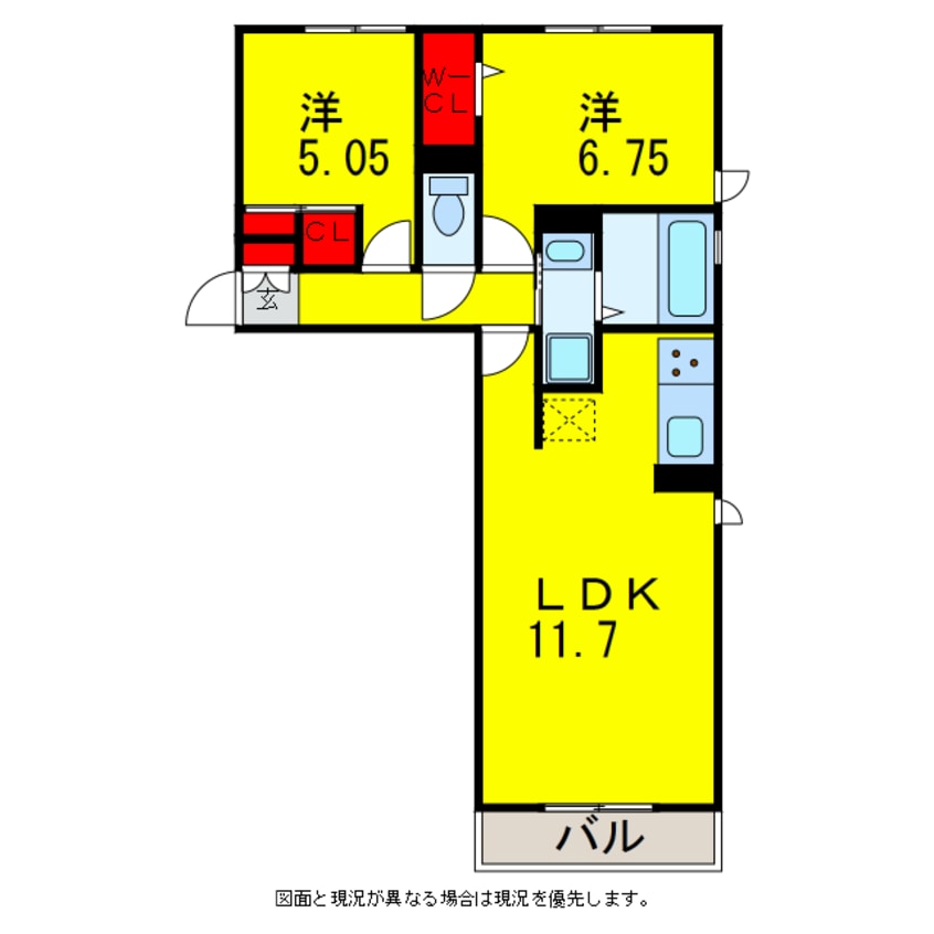 間取図 内房線/姉ケ崎駅 徒歩17分 2階 築6年