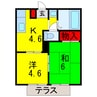 内房線/五井駅 徒歩23分 1階 築28年 2Kの間取り