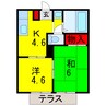 内房線/五井駅 徒歩23分 1階 築28年 2Kの間取り
